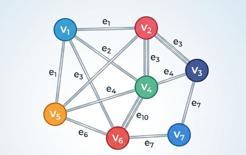 Image 1 :  graphe représentant les relations entre différents éléments d’un même réseau 