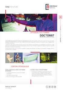 Brochure de l'option Doctorat